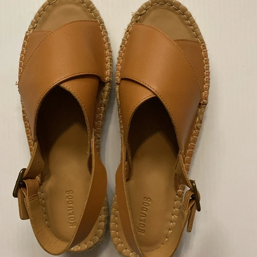 Soludos Eloise Leather Summer Sandals - size 9 - Picture 8 of 10